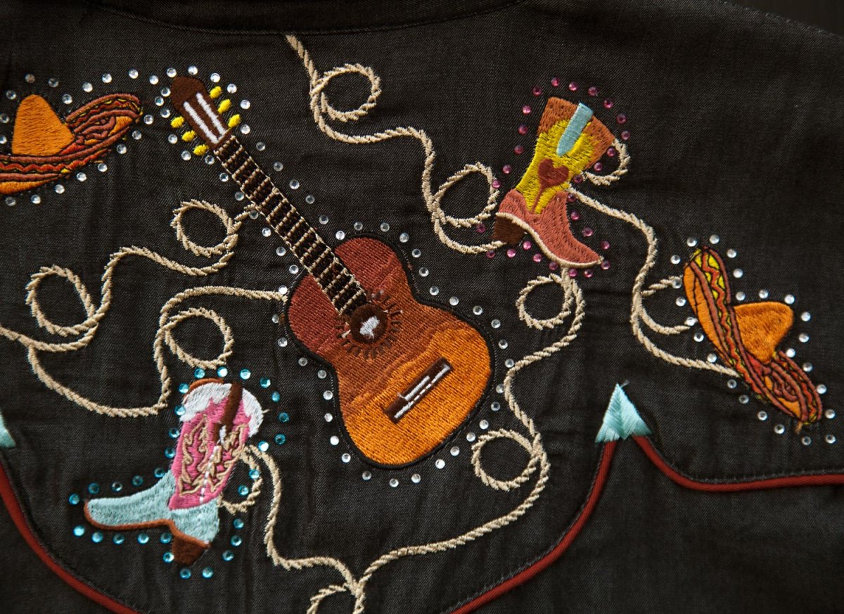 画像3: スカリー 刺繍 ラインスト-ン ウエスタン シャツ(長袖/ブラックチャコール)S/Scully Long Sleeve Western Shirt(Women's) (3)