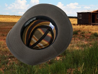 画像2: ペンドルトン ウールラインド オイルクロス アウトバック ハット（ブラウン）M（56cm〜58cm前半）/Pendleton Wax Cotton Outback Hat Brown