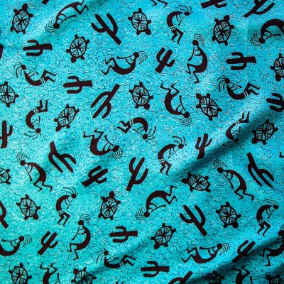画像2: オースティン アクセント ココペリ シルク ワイルドラグ（カウボーイ大判スカーフ）/Austin Accent Inc.100% Silk Wild Rags