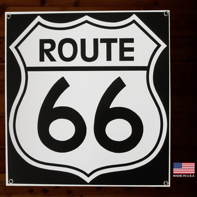 画像1: ルート66 メタルサイン/Route 66 Metal Sign