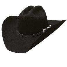 画像1: ブルハイド ウエスタン プレミアムウールフェルトハット（ブラック）58cm〜59cm/Bullhide Justin Moore Collection Wool Felt Hat Back Roads 6X (1)