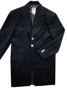 画像4: ワーメーカー 100%ウール フロック コート（ブラック）40/Wah Maker 100%Wool Frock Coat(Black) (4)