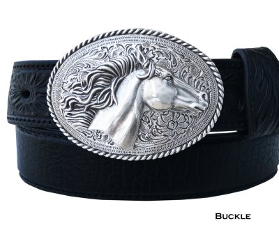画像2: ノコナ ウエスタン ベルト バックル 馬 ホースヘッド（シルバー）/Nocona Belt Buckle Horse Head(Silver)
