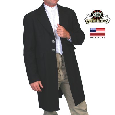 画像1: ワーメーカー 100%ウール フロック コート（ブラック）40/Wah Maker 100%Wool Frock Coat(Black)