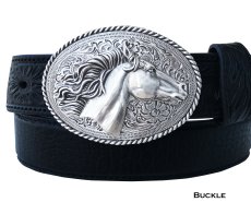 画像2: ノコナ ウエスタン ベルト バックル 馬 ホースヘッド（シルバー）/Nocona Belt Buckle Horse Head(Silver) (2)