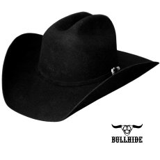 画像1: ブルハイド ロデオ ラウンドアップ プレミアムウールフェルトハット（ブラック）大きいサイズもあり/Bullhide Rodeo Round-Up Wool Felt Hat Appaloosa 2X (1)