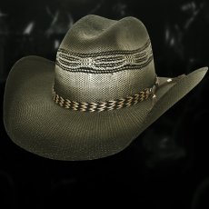 画像1: ブルハイド ウエスタン カウボーイ ストローハット ライジングサンド（ブラック）/Bullhide Straw Cowboy Hat Raising Sand(Black) (1)