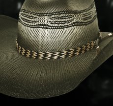 画像2: ブルハイド ウエスタン カウボーイ ストローハット ライジングサンド（ブラック）/Bullhide Straw Cowboy Hat Raising Sand(Black) (2)