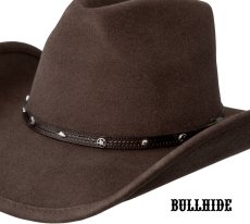 画像2: ブルハイド プレミアムウール カウボーイ ハット サンダーバード（スター・ブラウン）/Bullhide Premium Wool Cowboy Hat Thunderbird(Brown) (2)