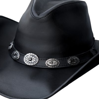 画像2: ブルハイド レザー カウボーイ ハット（ブラック）/Bullhide Genuine Leather Cowboy Hat Right Now(Black)