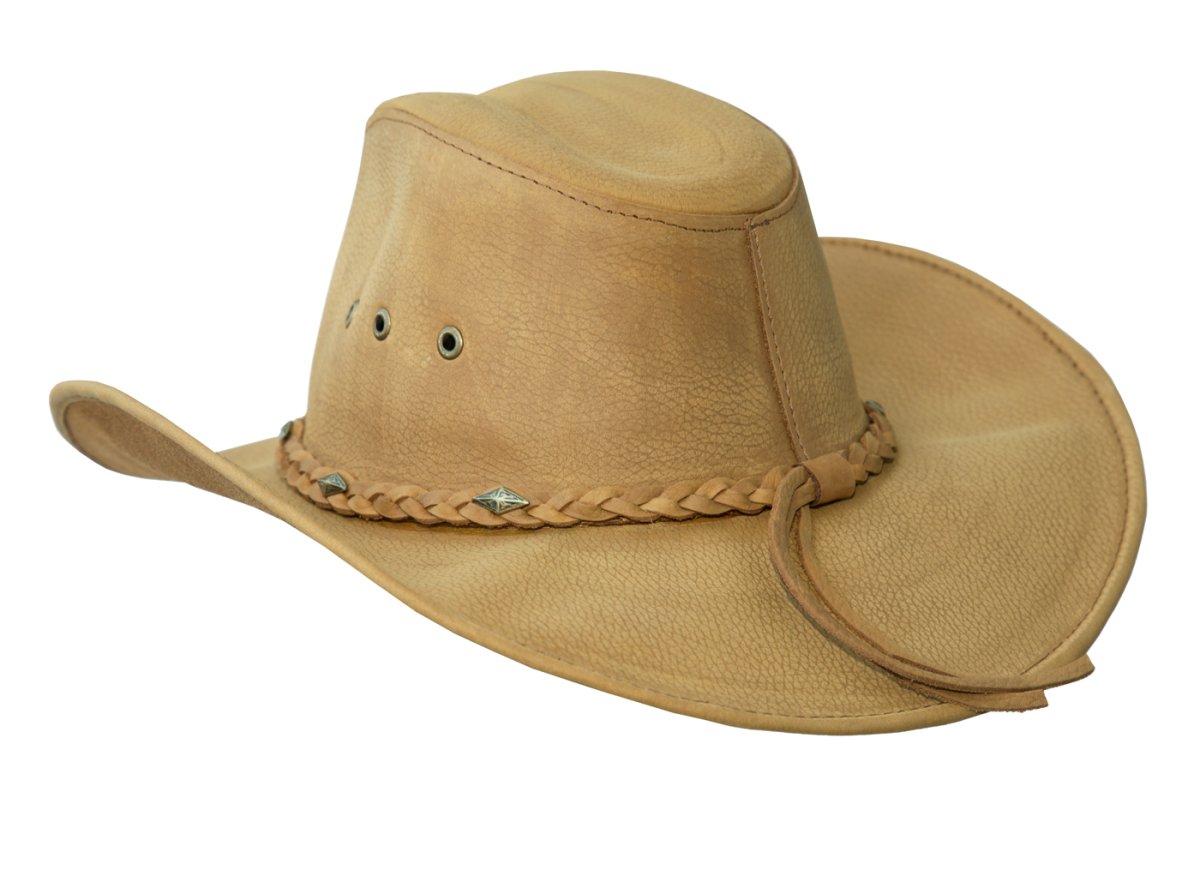 画像2: ブルハイド レザー カウボーイ ハット（ブロンズ）/Bullhide Genuine Leather Cowboy Hat BONNAROO(Bronze) (2)