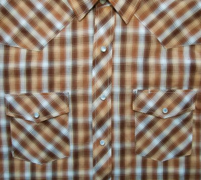 画像2: ローパー スナップフロント ウエスタン シャツ（ブラウン/半袖）/Roper Short Sleeve Western Shirt(Brown)