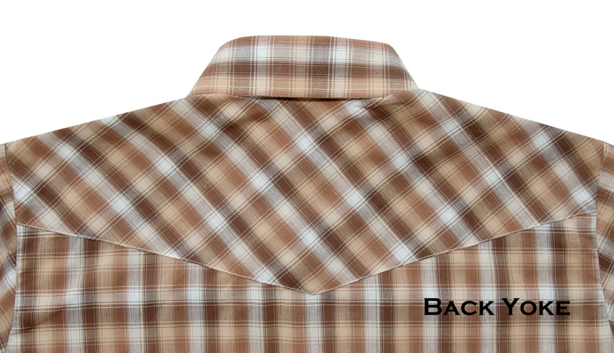 画像4: ローパー スナップフロント ウエスタン シャツ(ブラウン/半袖)/Roper Short Sleeve Western Shirt(Brown) (4)