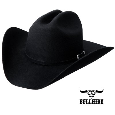 画像1: ブルハイド ロデオ ラウンドアップ プレミアムウールフェルトハット（ブラック）大きいサイズもあり/Bullhide Rodeo Round-Up Wool Felt Hat Appaloosa 2X