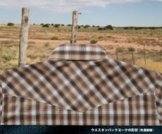 画像4: ローパー スナップフロント ウエスタン シャツ（アイボリー・ブルー・タン・コーラル/半袖）/Roper Short Sleeve Western Shirt(Ivory/Blue/Coral Plaid) (4)