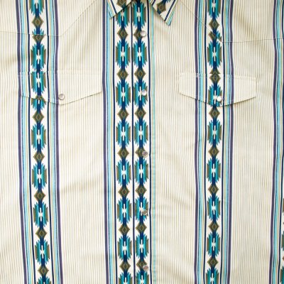 画像2: ローパー サウスウエスト 半袖 ウエスタン シャツ（クリーム）大きいサイズ 2XL 身幅72cm/Roper Short Sleeve Western Shirt(Cream)
