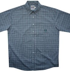 画像4: シンチ スナップフロント ウエスタン シャツ（ブラック・グリーン/半袖）ラージサイズ  身幅67cm/Cinch Short Sleeve Western Shirt(Black/Green) (4)