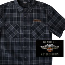 画像1: ハーレーダビッドソン 半袖シャツ（ブラック）S/Harley Davidson Shortsleeve Shirt(Black) (1)