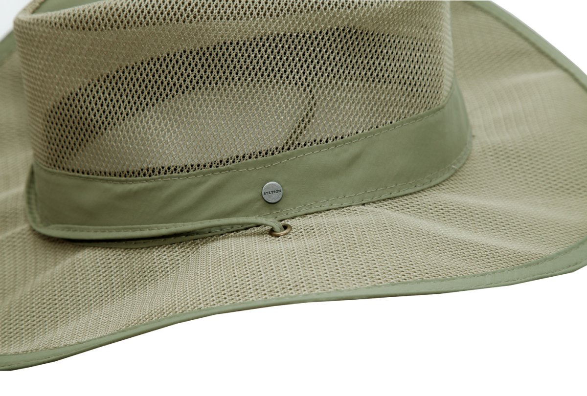 画像3: ステットソン メッシュ サファリ ハット（フォッシル）/Stetson Mesh Safari Hat(Fossil)  (3)