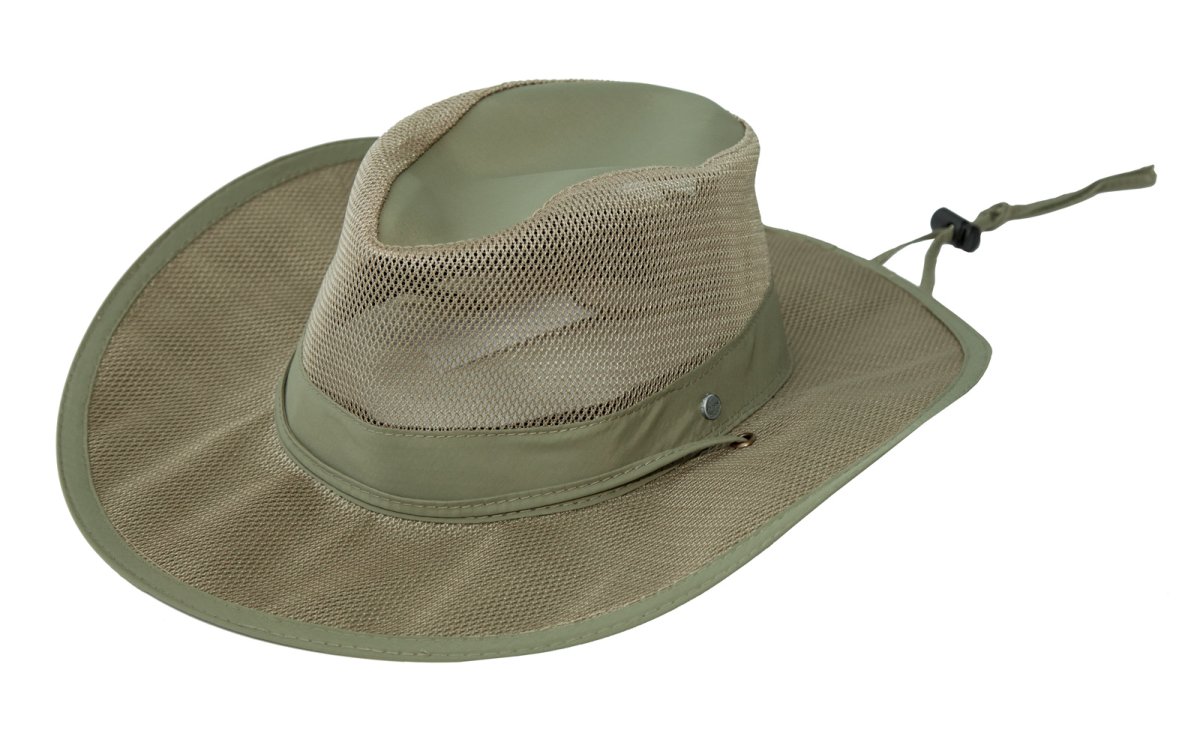画像2: ステットソン メッシュ サファリ ハット（フォッシル）/Stetson Mesh Safari Hat(Fossil)  (2)