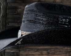画像3: ブルハイド ウエスタン ストロー カウボーイ ハット コーラル ダスト（ブラック）/Bullhide Straw Cowboy Hat Corral Dust(Black) (3)