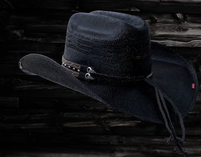 画像3: ブルハイド ウエスタン ストロー カウボーイ ハット コーラル ダスト（ブラック）/Bullhide Straw Cowboy Hat Corral Dust(Black)