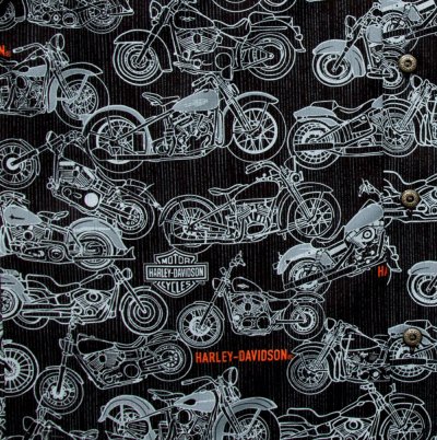 画像3: ハーレーダビッドソン トリリチャード アメリカ製 モーターサイクル アロハシャツ キャンプシャツ（ブラック）S/Harley Davidson Tori Richard Aloha Shirt(Black)