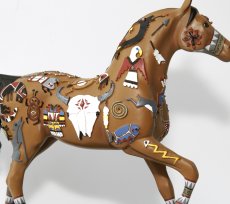 画像4: ペインテッド ポニー ホース 馬の置物/ Painted Pony (4)