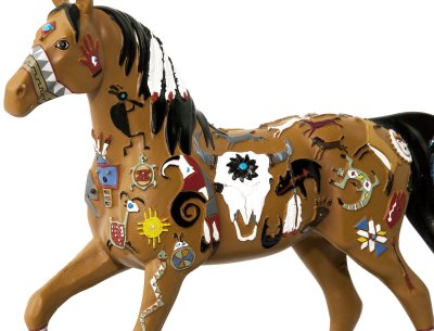 画像2: ペインテッド ポニー ホース 馬の置物/ Painted Pony