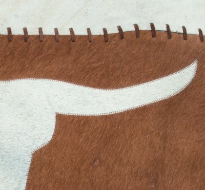 画像3: テキサスロングホーン カウハイド 牛毛皮 ウエスタン ラグ/Texas Longhorn Cowhide Rug 