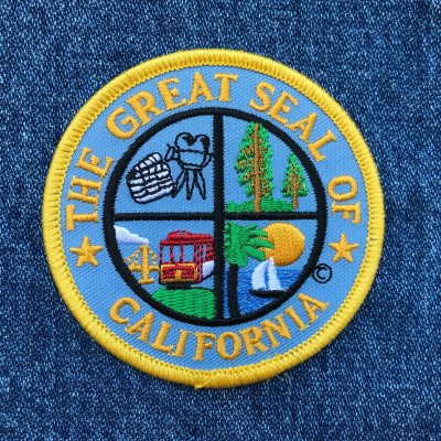 画像1: 刺繍 ワッペン アメリカ カリフォルニア/Patch CALIFORNIA