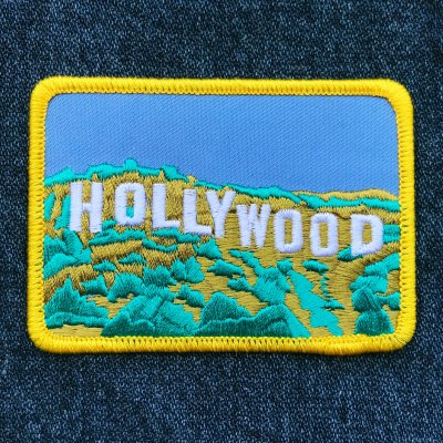 画像1: 刺繍 ワッペン アメリカ カリフォルニア ロサンゼルス ハリウッド サイン//Patch HOLLYWOOD