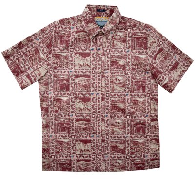 画像3: レインスプーナー アロハシャツ キャンプシャツ ナショナルパーク リバースプリント（レッド）S/Reyn Spooner National Parks Aloha Shirt Camp Shirt(Red)