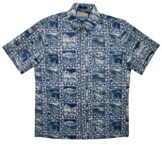 画像3: レインスプーナー アロハシャツ キャンプシャツ ナショナルパーク リバースプリント（ブルー）/Reyn Spooner National Parks Aloha Shirt Camp Shirt(Blue) (3)