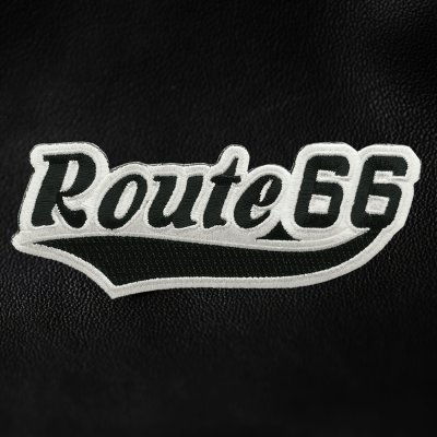 画像1: ワッペン ルート66 ブラック・シルバー/Patch Route 66 