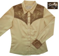 画像3: スカリー 刺繍 スタッズ レディース ウエスタン シャツ（長袖/マスタード）XS/Scully Long Sleeve Western Shirt(Women's) (3)