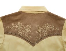 画像2: スカリー 刺繍 スタッズ レディース ウエスタン シャツ（長袖/マスタード）XS/Scully Long Sleeve Western Shirt(Women's) (2)