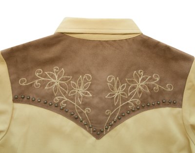画像2: スカリー 刺繍 スタッズ レディース ウエスタン シャツ（長袖/マスタード）XS/Scully Long Sleeve Western Shirt(Women's)