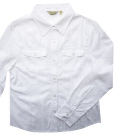 画像4: トゥルーグリット ボタンフロント バックヨーク ウエスタン シャツ カントリーシャツ（ホワイト）M/True Grit Western Button Shirt White(Women's) (4)