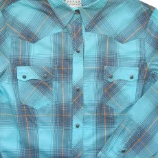 画像4: ローパー レディース ウエスタン シャツ（ターコイズブルー・ブラウン/長袖）L/Roper Long Sleeve Western Shirt(Women's) (4)