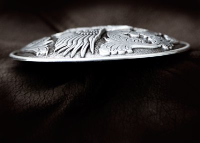 画像2: ノコナ アメリカンイーグル ウエスタン ベルト バックル/Nocona Belt Buckle Eagle