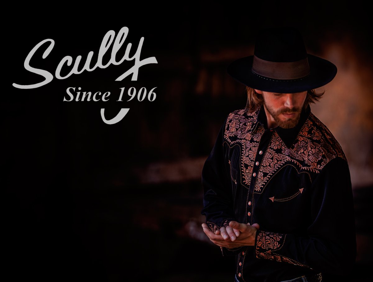 画像4: スカリー ウエスタンヨーク フローラル刺繍 ベスト(ブラック)42/Scully Floral Embroidery Vest (Black) (4)