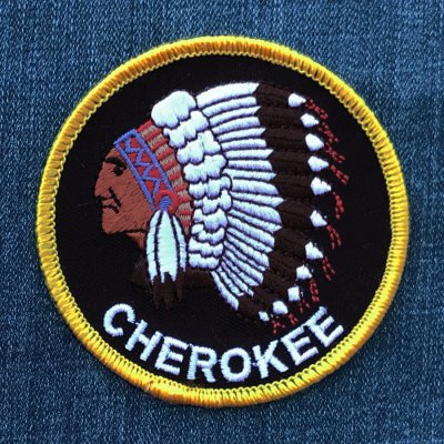 画像1: ワッペン インディアン チェロキー CHEROKEE/Patch 