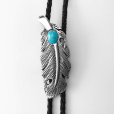 画像1: フェザー ボロタイ/Western Bolo Tie (1)