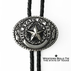 画像1: テキサス ローンスター ウエスタン ボロタイ/Western Bolo Tie Texas Seal THE STATE OF TEXAS (1)