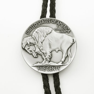 画像1: ウエスタン ボロタイ バッファロー/Western Bolo Tie Buffalo