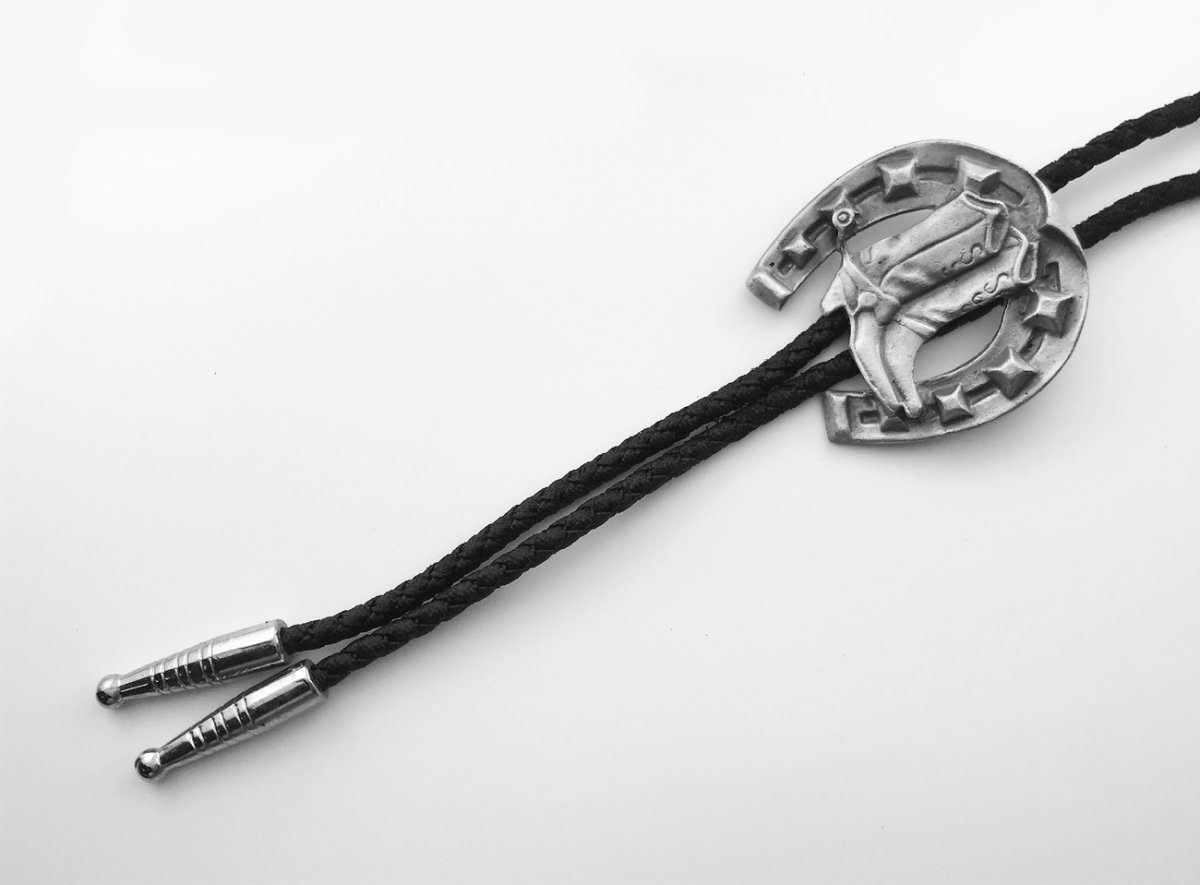 画像2: ウエスタン ボロタイ ホースシュー・ウエスタンブーツ/Western Bolo Tie (2)