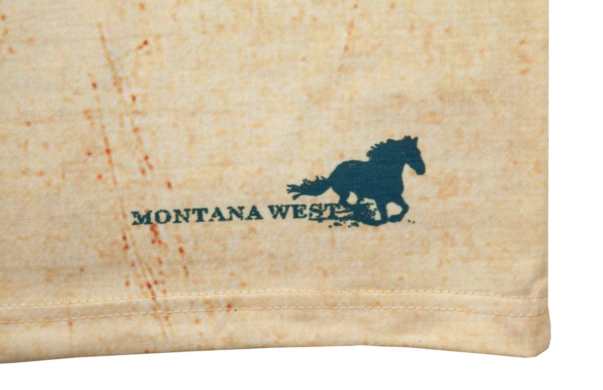 画像4: モンタナウエスト レディース ウエスタン 半袖Tシャツ（テキサスフラッグ）/Montana West Texas Flag Short Sleeve T-shirt(Women's) (4)
