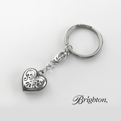 画像1: ブライトン ハート キーホルダー キーリング ハンドバッグ チャーム アメリカン アクセサリー（シルバー）/Brighton Collectibles Key Fob Handbag Charm