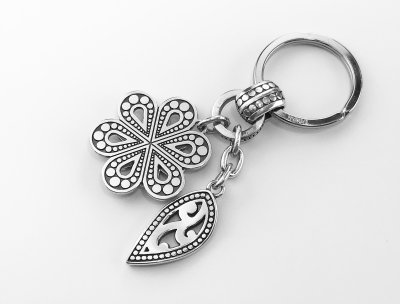 画像2: ブライトン フラワー キーホルダー キーリング ハンドバッグ チャーム アメリカン アクセサリー（シルバー）/Brighton Collectibles Key Fob Handbag Charm
